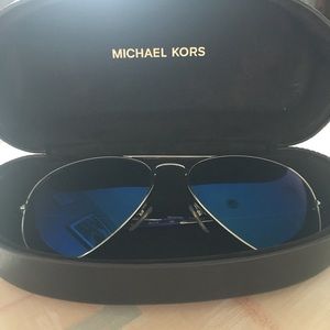 Michael Kors Blue Lens Aviators